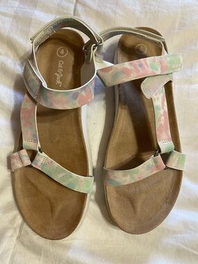Girls Wren Footbed Sandals Multicolor - Cat & Jack Size 4